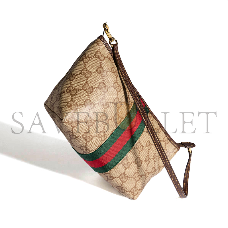 GUCCI SMALL POUCH WITH STRAP AND WEB 876055 (21.5*16*13.5cm) GUCCI SMALL POUCH WITH STRAP AND WEB 876055 (21.5*16*13.5cm)